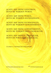 gelb-achte auf deine Gedanken Kopie